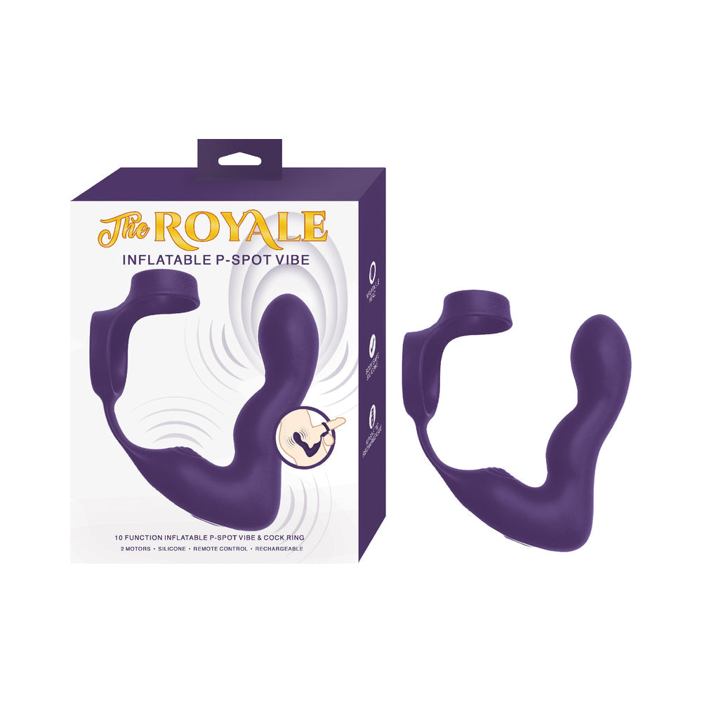 The Royale Inflatable P-Spot Vibe - Purple